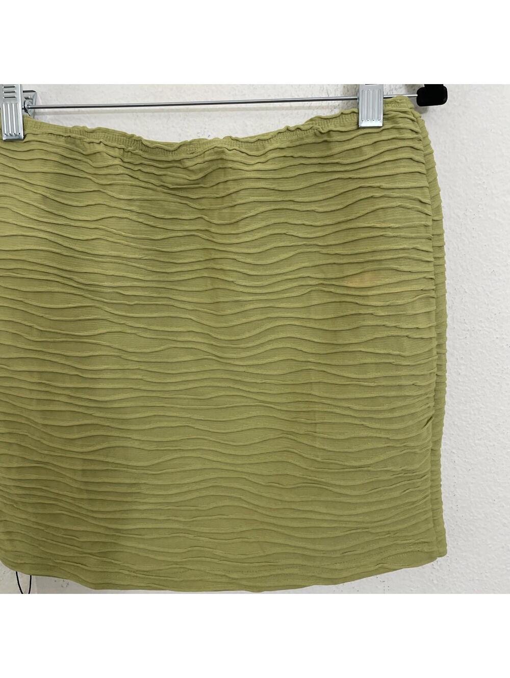 superdown Olive Green Ribbed Mini Skirt - Picture 5 of 8